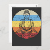 ヴィンテージ仏リラックス瞑想芸術 ポストカード (正面/裏面)