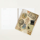 ヴィンテージ仕訳帳ステッカースパイラルプランナー プランナー手帳 (ディスプレー)