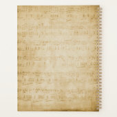 ヴィンテージ仕訳帳ステッカースパイラルプランナー プランナー手帳 (裏面)