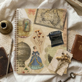 ヴィンテージ仕訳帳ステッカースパイラルプランナー プランナー手帳