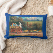 ヴィンテージ付きウサギ装飾用クッション ランバークッション (ブランケット)