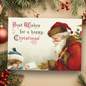 ヴィンテージ付きサンタクロース シーズンカード