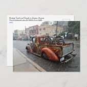 ヴィンテージ付きトラック/アリゾナ州ジェローム ポストカード (正面/裏面)