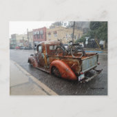 ヴィンテージ付きトラック/アリゾナ州ジェローム ポストカード (正面)