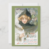 ヴィンテージ付きハロウィーンスカル シーズンカード (正面)