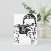 ヴィンテージ付き人間 ポストカード (スタンド正面)