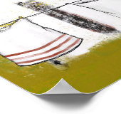 ヴィンテージ付き住宅 ポスター (角)