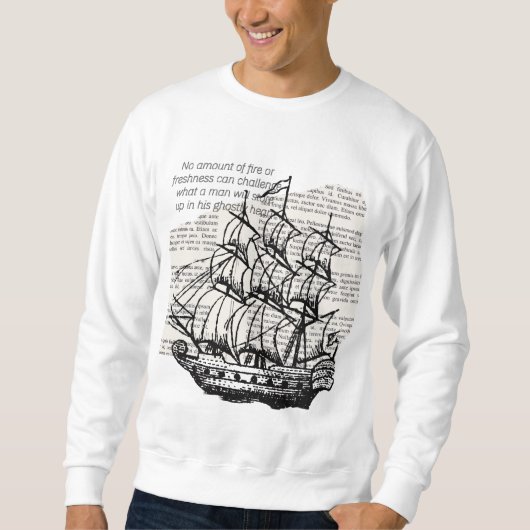 ヴィンテージ付き引用文 スウェットシャツ (正面)