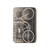 ヴィンテージ付き自転車 バスマット (正面縦)