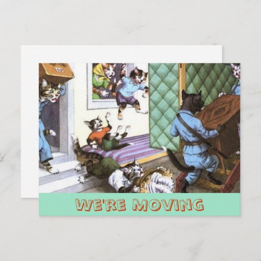 ヴィンテージ付き郵便はがき 案内ポストカード (正面/裏面)