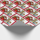 ヴィンテージ付き電話ラッピング紙 ラッピングペーパー (角)