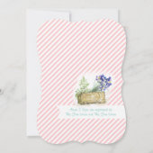 ヴィンテージ付ブライダルシャワー 招待状 (裏面)