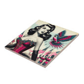 ヴィンテージ代替コルセットのピン設定 タイル (側面)