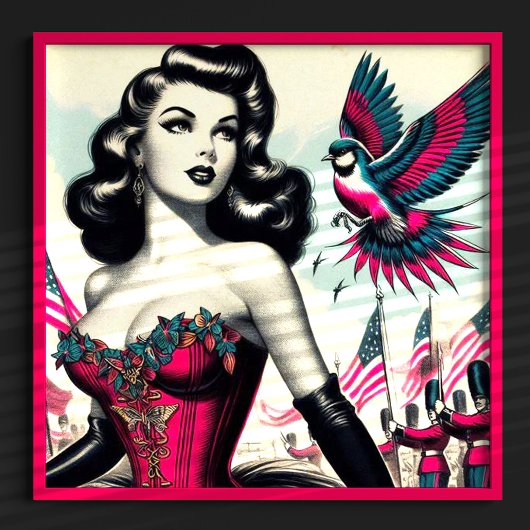 ヴィンテージ代替コルセットのピン設定 ポスター