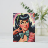 ヴィンテージ代替ピンアップ ポストカード (スタンド正面)