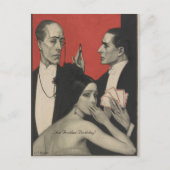 ヴィンテージ以外の誕生日アートの人 ポストカード (正面)