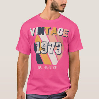 ヴィンテージ以来1973誕生日Bdayレトロ Tシャツ