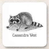 ヴィンテージ仮面ラクーン コースター (正面)