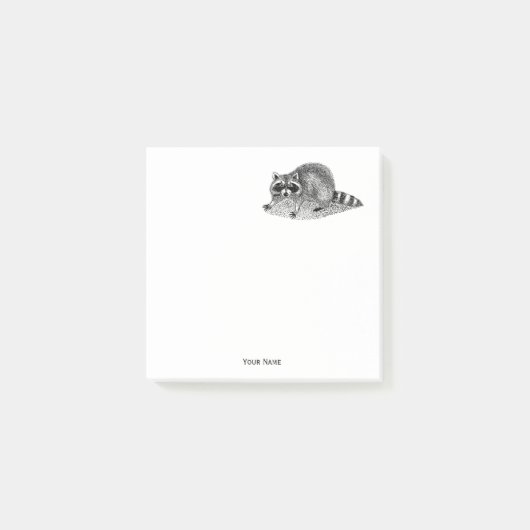 ヴィンテージ仮面ラクーン ポストイット (正面)