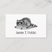 ヴィンテージ仮面ラクーン 名刺 (正面)