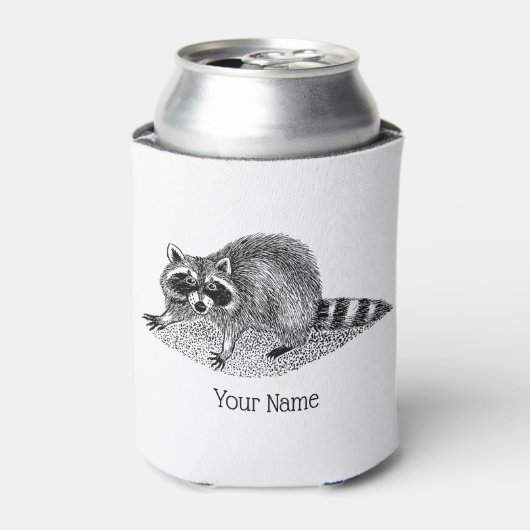 ヴィンテージ仮面ラクーン 缶クーラー (缶正面)