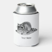 ヴィンテージ仮面ラクーン 缶クーラー (缶裏面)