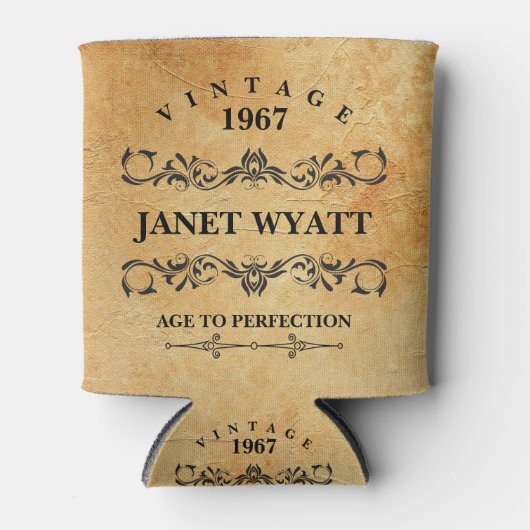 ヴィンテージ任意の年齢誕生日 缶クーラー (正面)