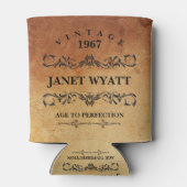 ヴィンテージ任意の年齢誕生日 缶クーラー (裏面)