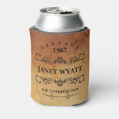 ヴィンテージ任意の年齢誕生日 缶クーラー (缶裏面)