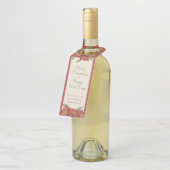 ヴィンテージ企業のレッドフローラホリデーカスタム ボトルネックタグ (アングル)