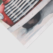 ヴィンテージ休日の喜び：レッドトラックとクリスマス 薄葉紙 (詳細)