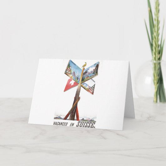ヴィンテージ休暇スイス シーズンカード (正面)