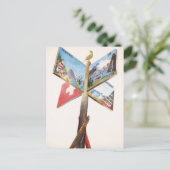 ヴィンテージ休暇スイス ポストカード (スタンド正面)