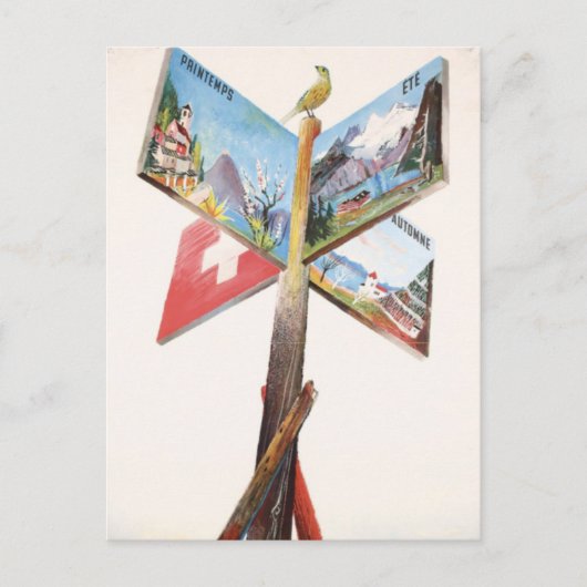 ヴィンテージ休暇スイス ポストカード (正面)