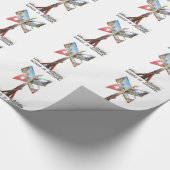 ヴィンテージ休暇スイス ラッピングペーパー (角)