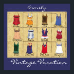 ヴィンテージ休暇 – ポスター<br><div class="desc">レトロ水着</div>