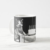 ヴィンテージ会の猫 コーヒーマグカップ (正面左)