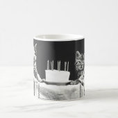 ヴィンテージ会の猫 コーヒーマグカップ (中央)