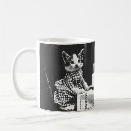 ヴィンテージ会の猫 コーヒーマグカップ