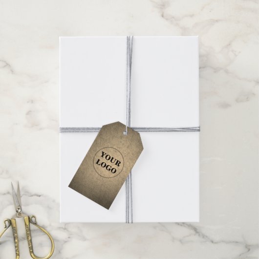 ヴィンテージ会社ロゴ ギフトタグ (より糸付き)