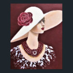 ヴィンテージ会 ポスター<br><div class="desc">オリジナルアクリルヴィンテージレディポートレート絵画ズのキャンバス上のDian... ... あなたの家エレガントに追加する美しい画像と装飾を強化する。ギフト素晴らしアイテムも。</div>