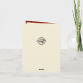 ヴィンテージ伝統的カトリックのクリスマス写真 シーズンカード (裏面)