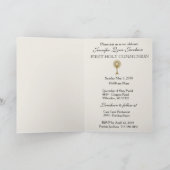 ヴィンテージ伝統的カトリック招待状 カード (内部)