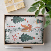 ヴィンテージ伝統的クリスマスの切り離し 薄葉紙 (ギフト)