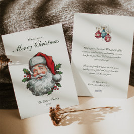 ヴィンテージ伝統的クリスマス シーズンカード