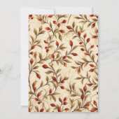 ヴィンテージ伝統的サンタクロースパーティー 招待状 (裏面)