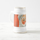 ヴィンテージ伝統的サンタクロース ビールジョッキ (正面左)