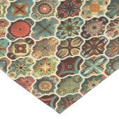 ヴィンテージ伝統的タイル ショートテーブルランナー (コーナー)