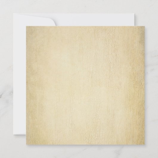 ヴィンテージ伝統的トルコ感謝祭 招待状 (裏面)