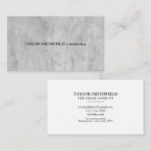 ヴィンテージ伝統的プロフェッショナルコンシンプルクリート 名刺 (正面/裏面)